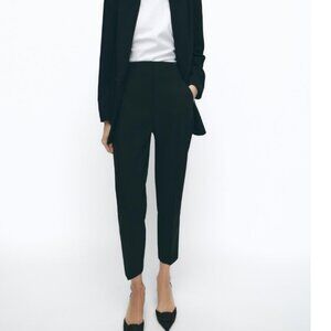 ZARA PANTS WITH A HIGH WAIST - Black - Size XL